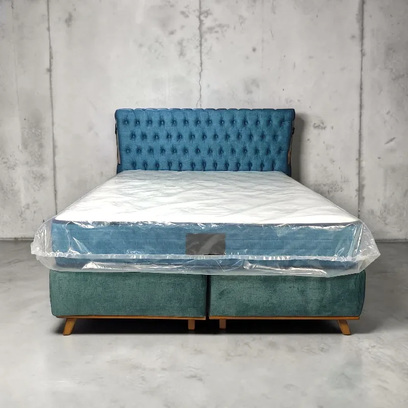 Ліжко з підйомним механізмом Karen, блакитний, 160x200 Туреччина